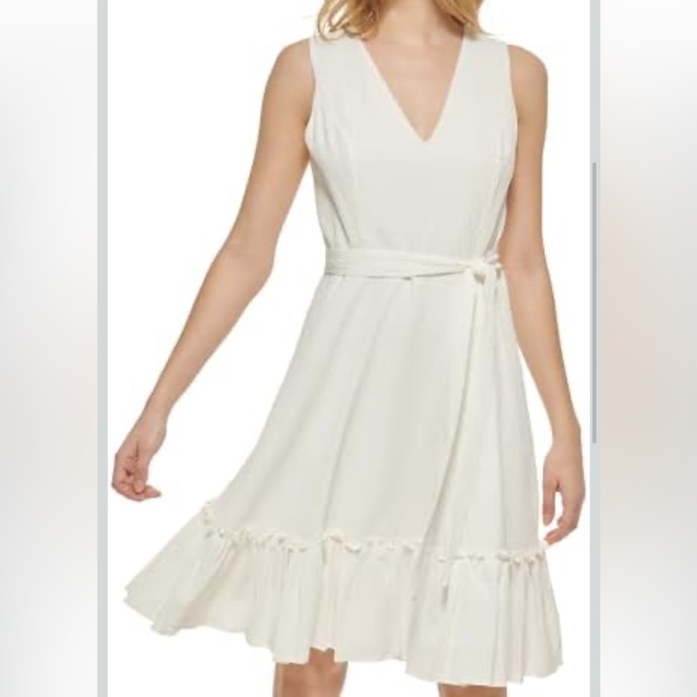 NWT Tommy Hilfiger Cream Midi Dress